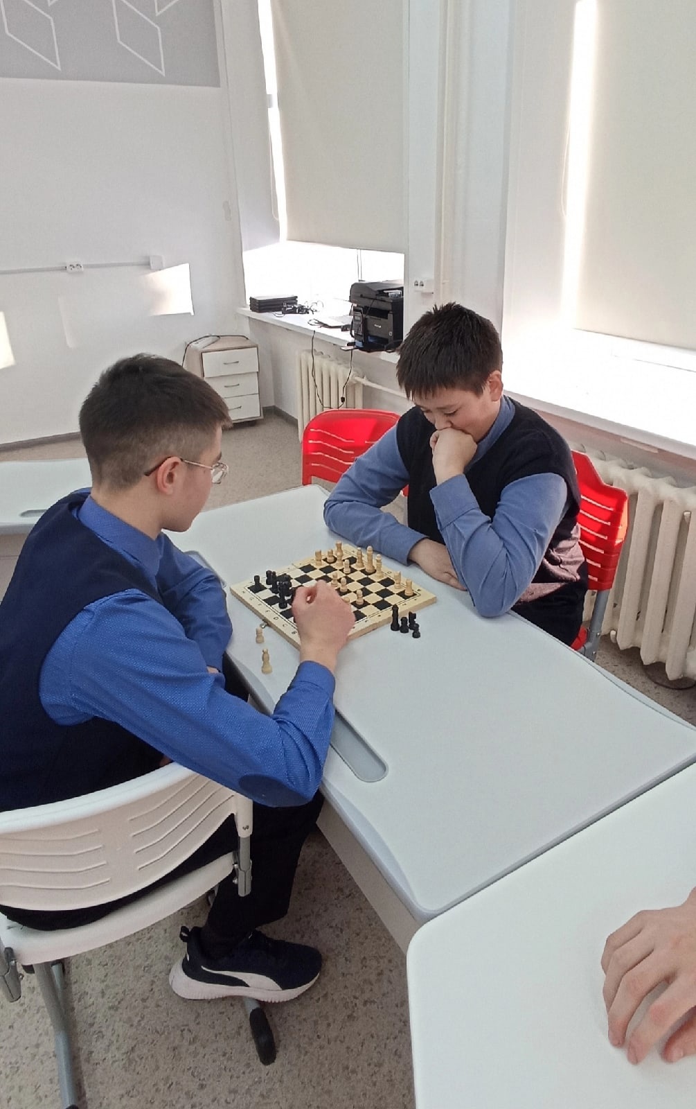 Шахматный турнир в школе.