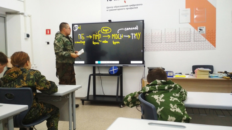 Занятие по военно-полевой медицине.